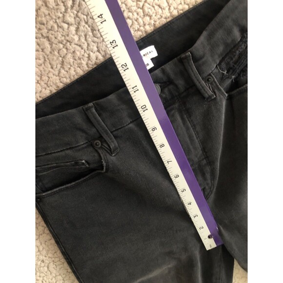 Good American Women’s Skinny Jeans Size 6 / 28 Black Distressed High Rise Denim - Picture 9 of 12